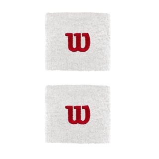 Wilson Sweatband Logo small white 2-pack